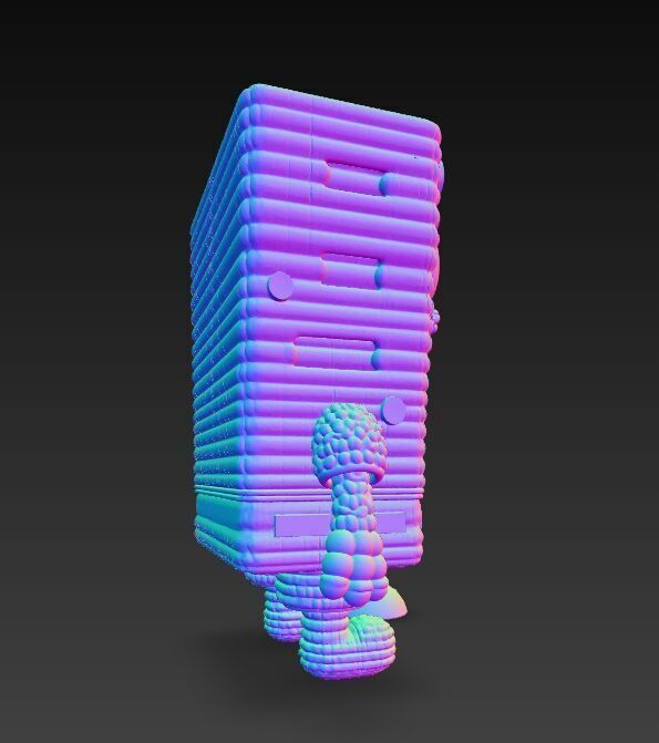 SpongeBob Knit Style 3D Print Model 3D model_8