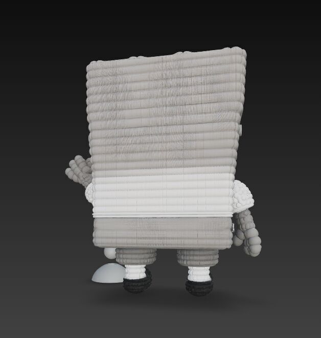 SpongeBob Knit Style 3D Print Model 3D model_6