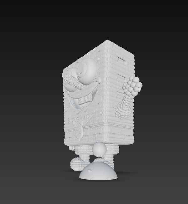 SpongeBob Knit Style 3D Print Model 3D model_23