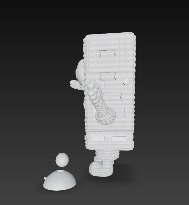 SpongeBob Knit Style 3D Print Model 3D model_22