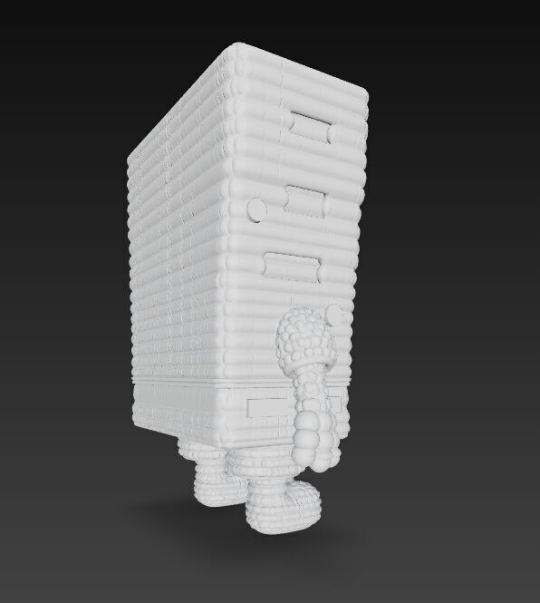 SpongeBob Knit Style 3D Print Model 3D model_19