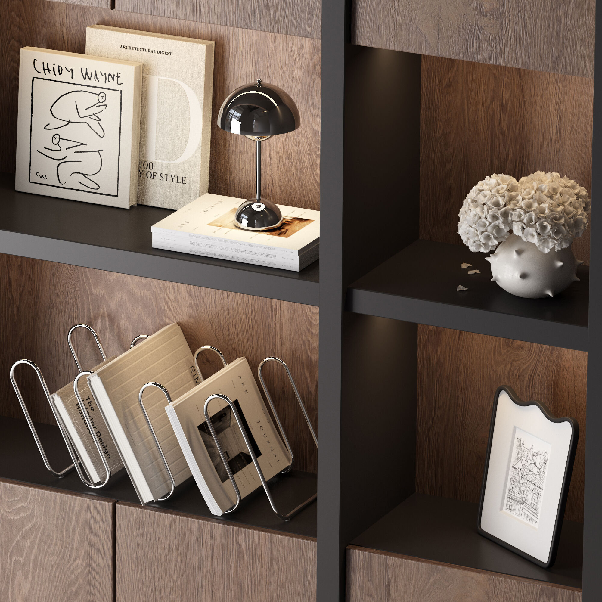 Bookcase 04 3D model_3