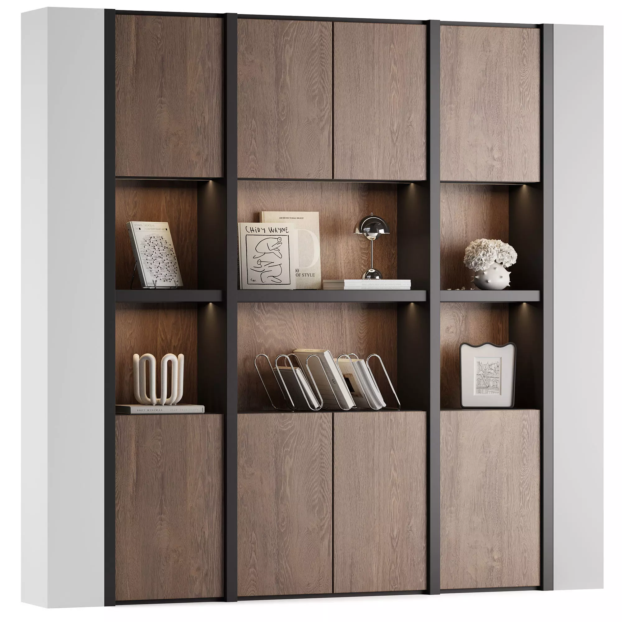 Bookcase 04 3D model_0