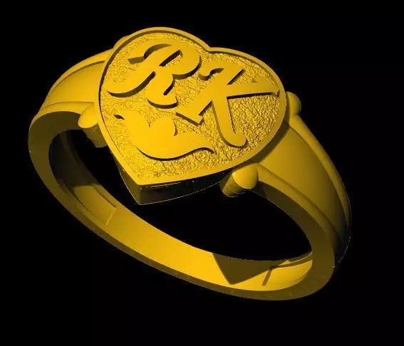 heart ring 3dm file 3D print model_0