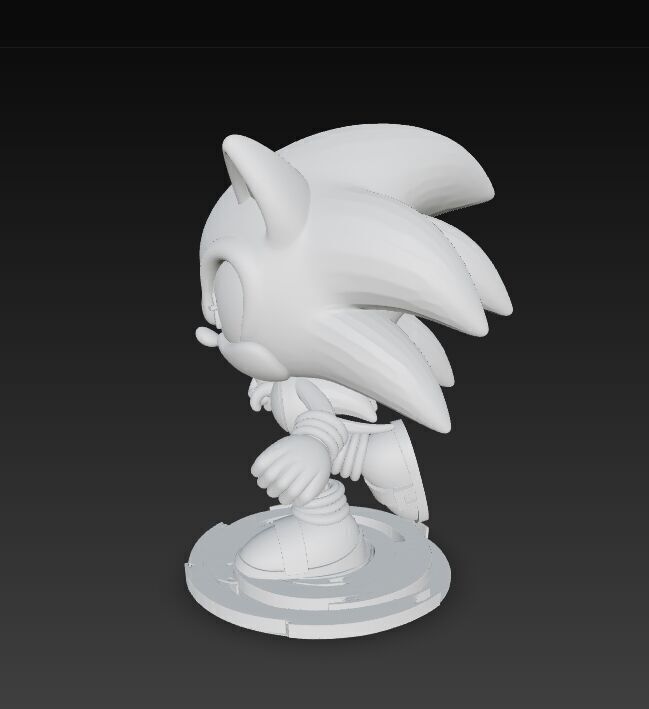 Sonic the Hedgehog Knit Figure 3D Print Model 3D model_22