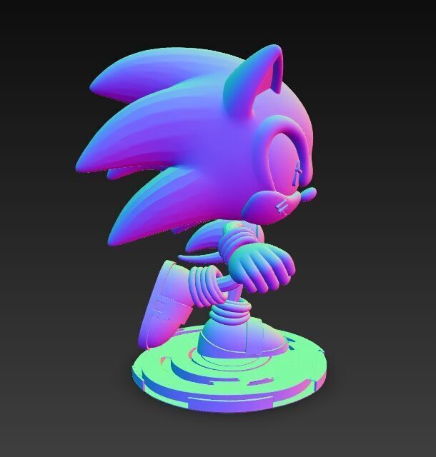 Sonic the Hedgehog Knit Figure 3D Print Model 3D model_8