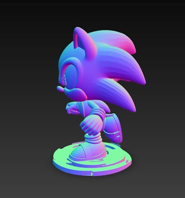 Sonic the Hedgehog Knit Figure 3D Print Model 3D model_12