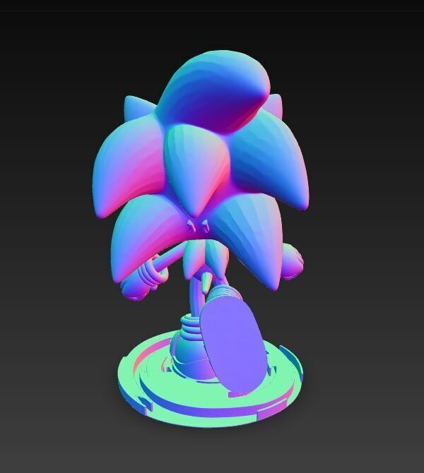 Sonic the Hedgehog Knit Figure 3D Print Model 3D model_10