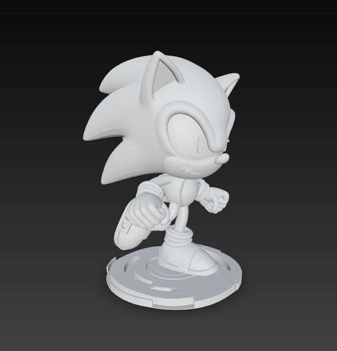Sonic the Hedgehog Knit Figure 3D Print Model 3D model_18