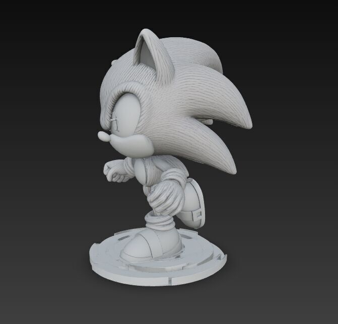 Sonic the Hedgehog Knit Figure 3D Print Model 3D model_2