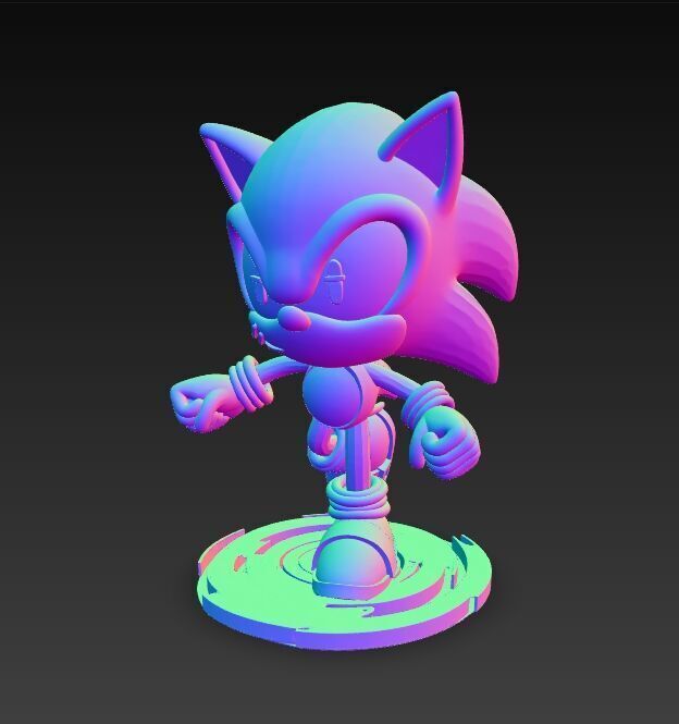 Sonic the Hedgehog Knit Figure 3D Print Model 3D model_13
