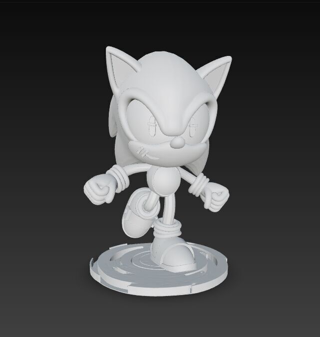Sonic the Hedgehog Knit Figure 3D Print Model 3D model_24