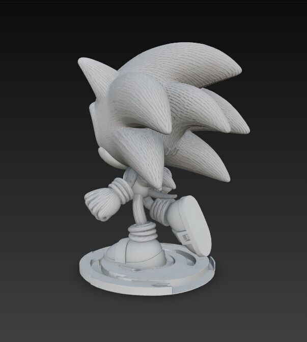 Sonic the Hedgehog Knit Figure 3D Print Model 3D model_4