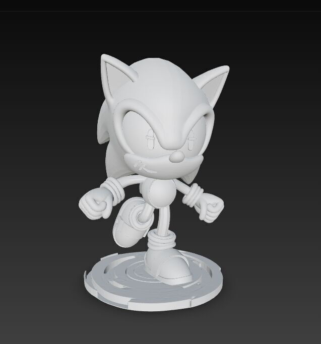 Sonic the Hedgehog Knit Figure 3D Print Model 3D model_17