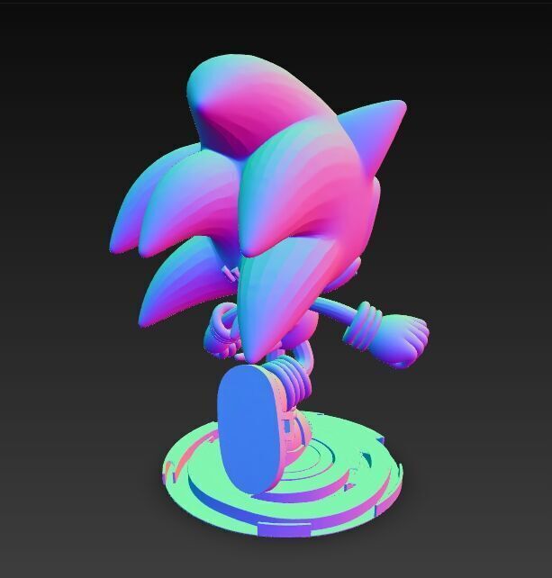 Sonic the Hedgehog Knit Figure 3D Print Model 3D model_9