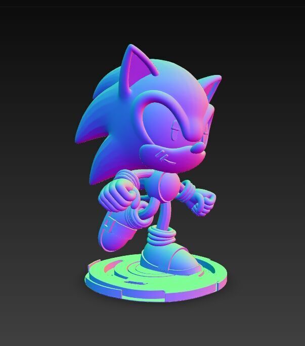 Sonic the Hedgehog Knit Figure 3D Print Model 3D model_14
