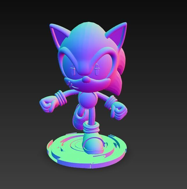 Sonic the Hedgehog Knit Figure 3D Print Model 3D model_16