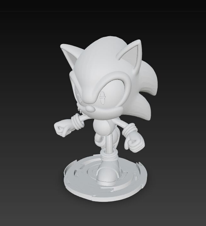 Sonic the Hedgehog Knit Figure 3D Print Model 3D model_23