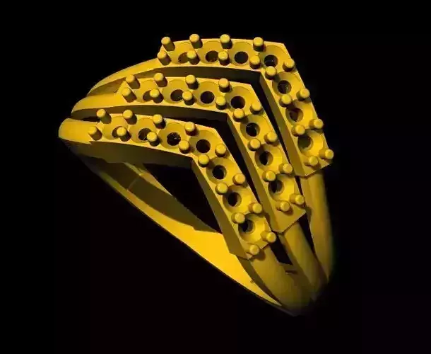 chevron ring 3dm file