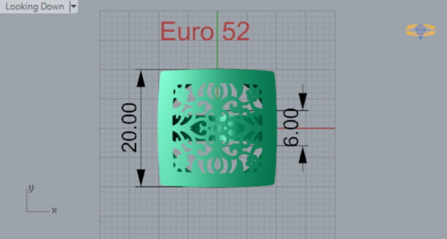 Rose gold ring slim design model gr0028 3D print model_7