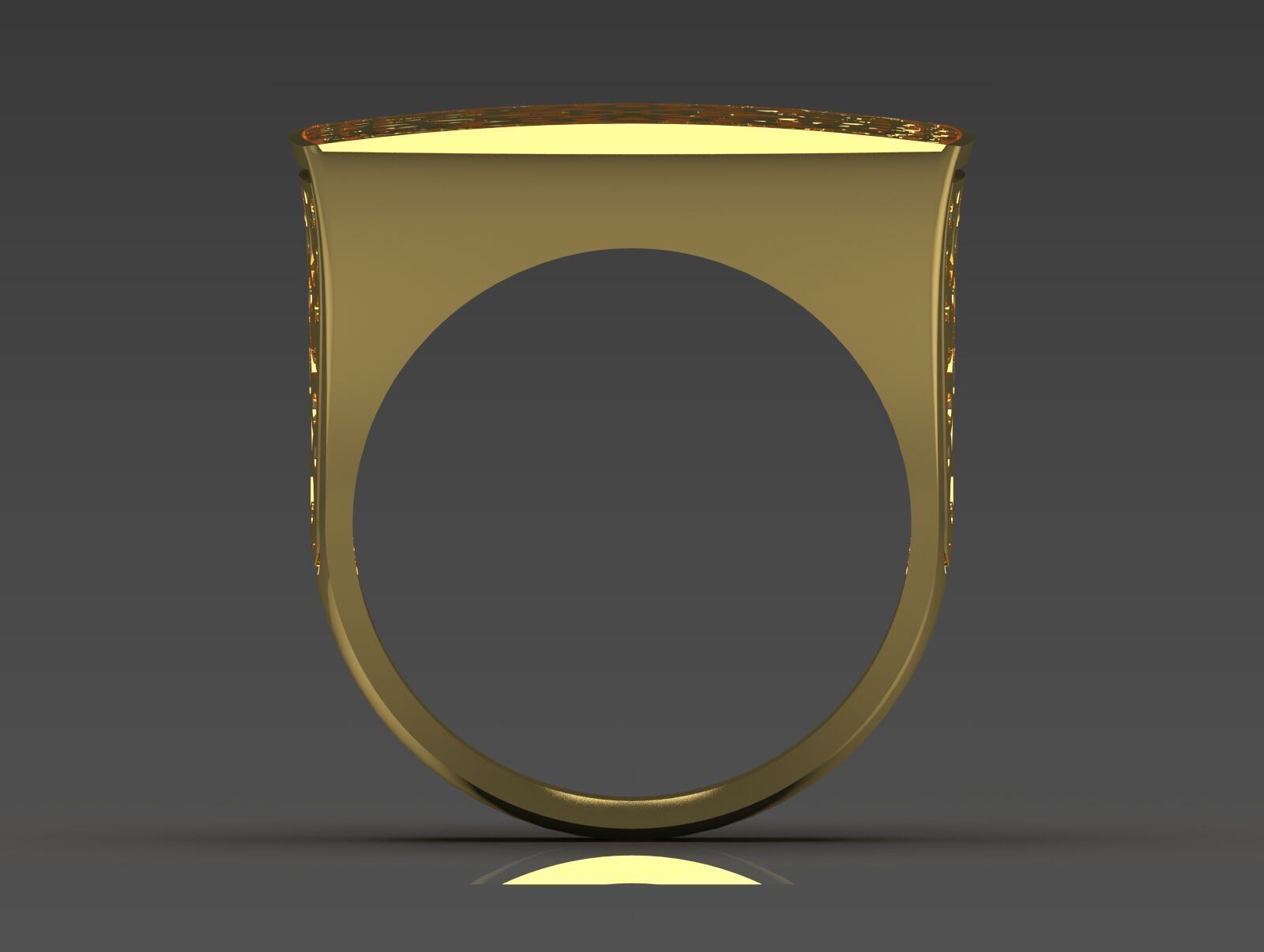 Rose gold ring slim design model gr0028 3D print model_11