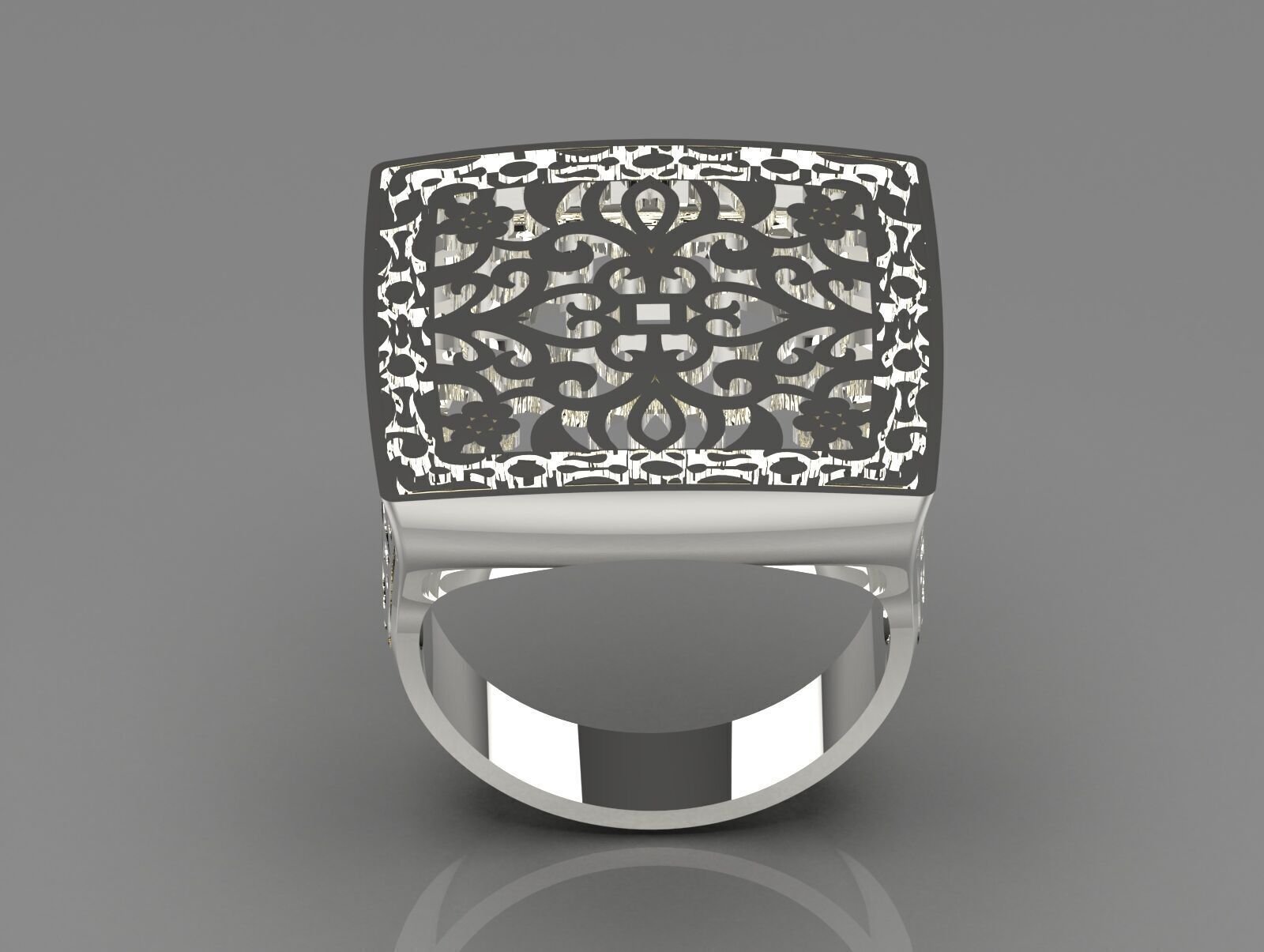 Rose gold ring slim design model gr0028 3D print model_16