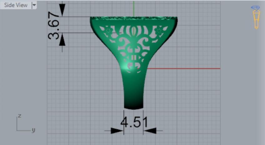 Rose gold ring slim design model gr0028 3D print model_9