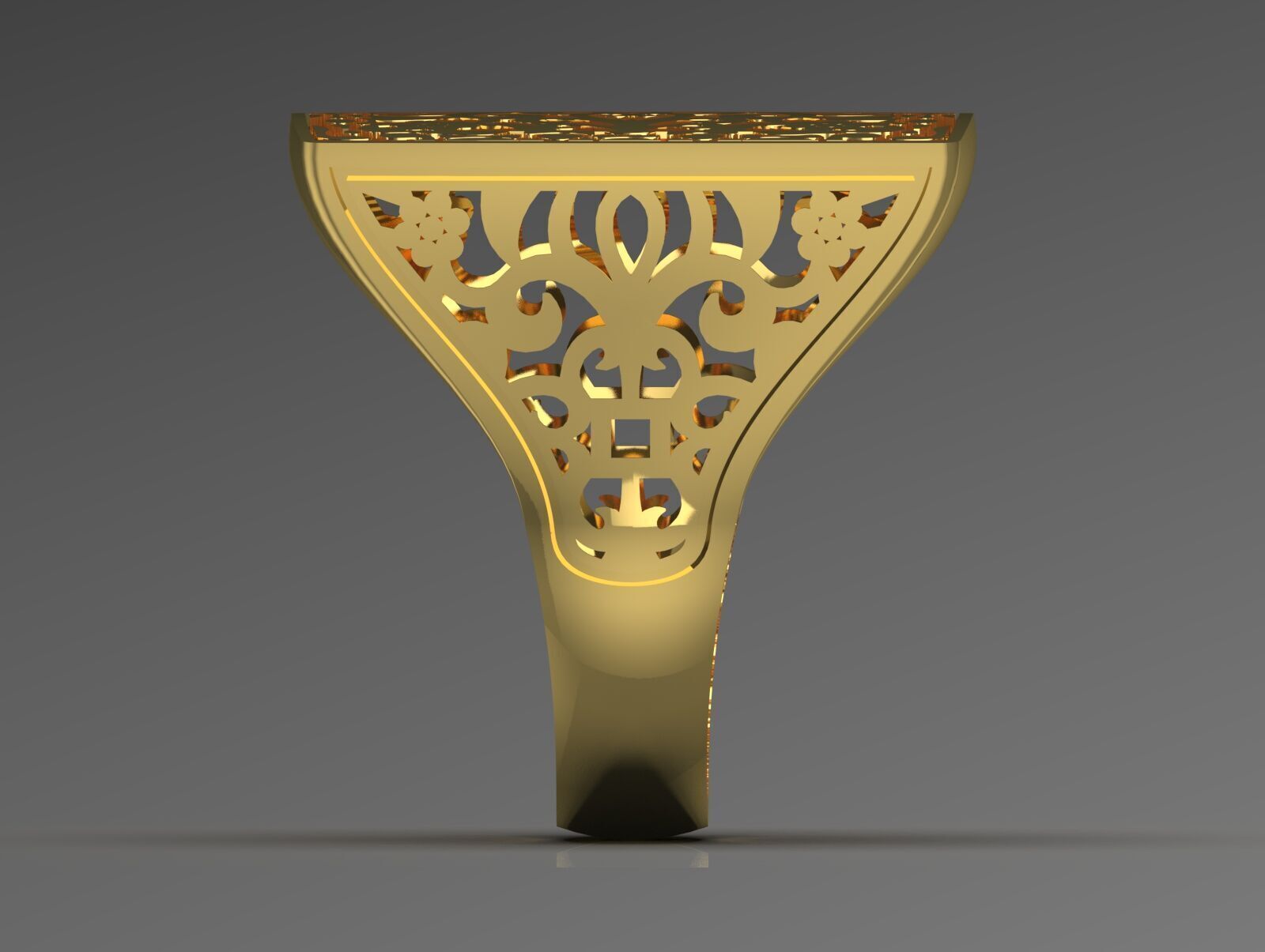 Rose gold ring slim design model gr0028 3D print model_12