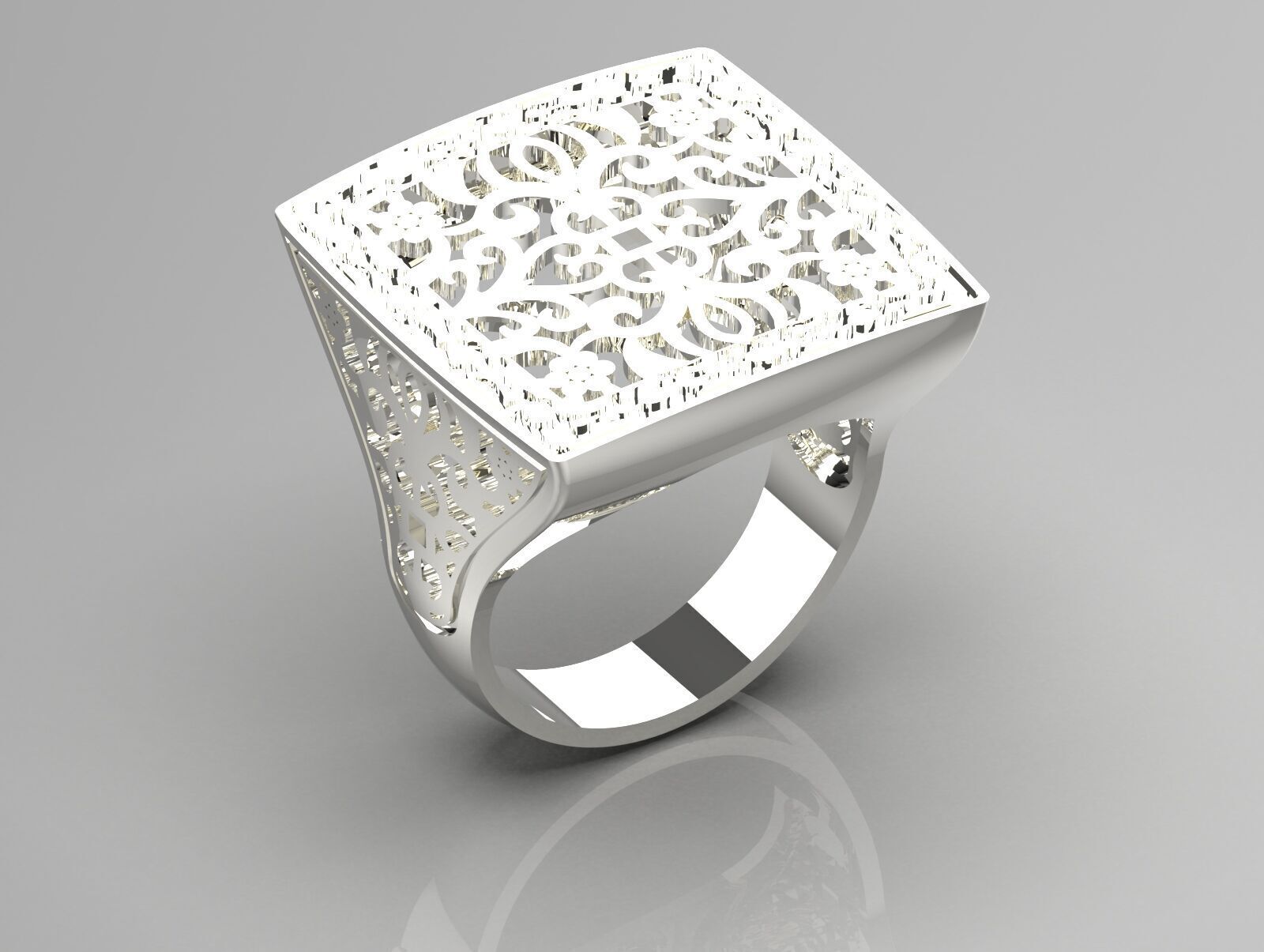 Rose gold ring slim design model gr0028 3D print model_15