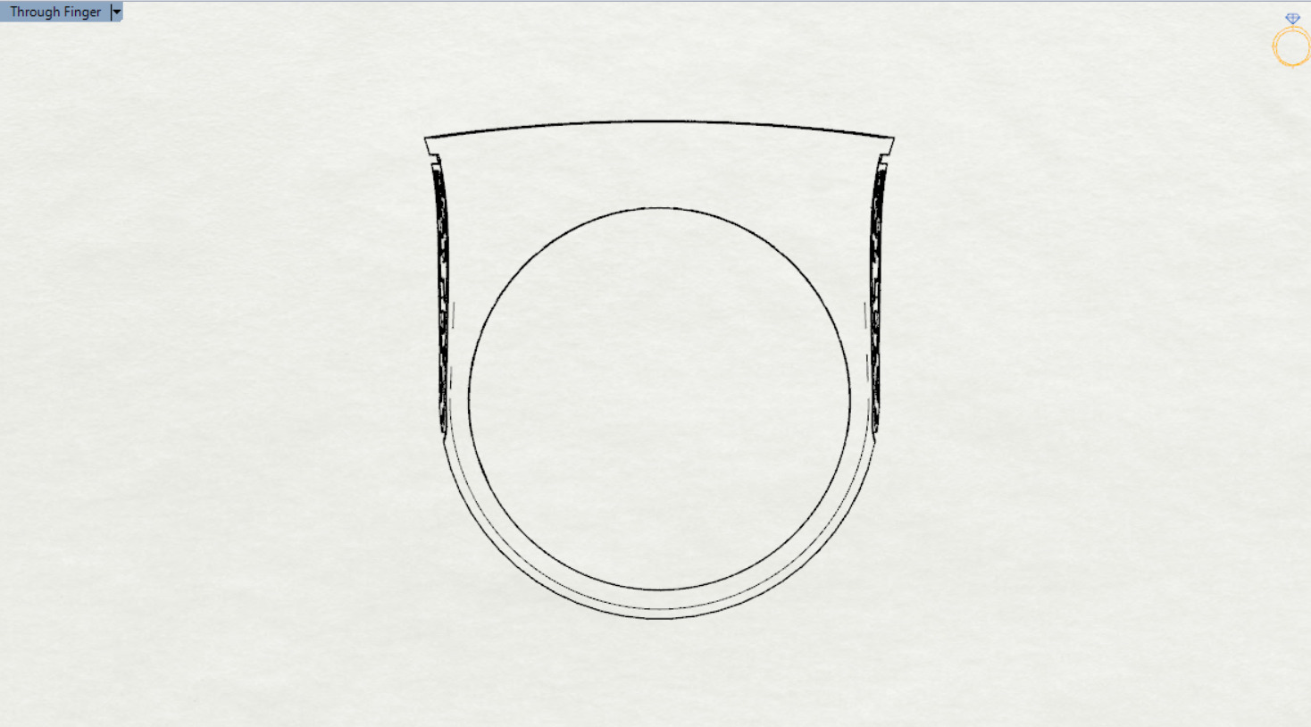 Rose gold ring slim design model gr0028 3D print model_21