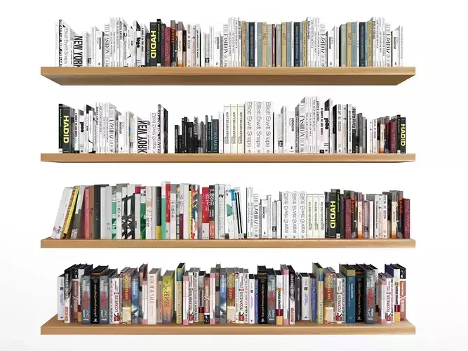 books  Low-poly 3D model