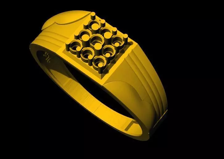 diamond ring 3dm file 3D print model_0