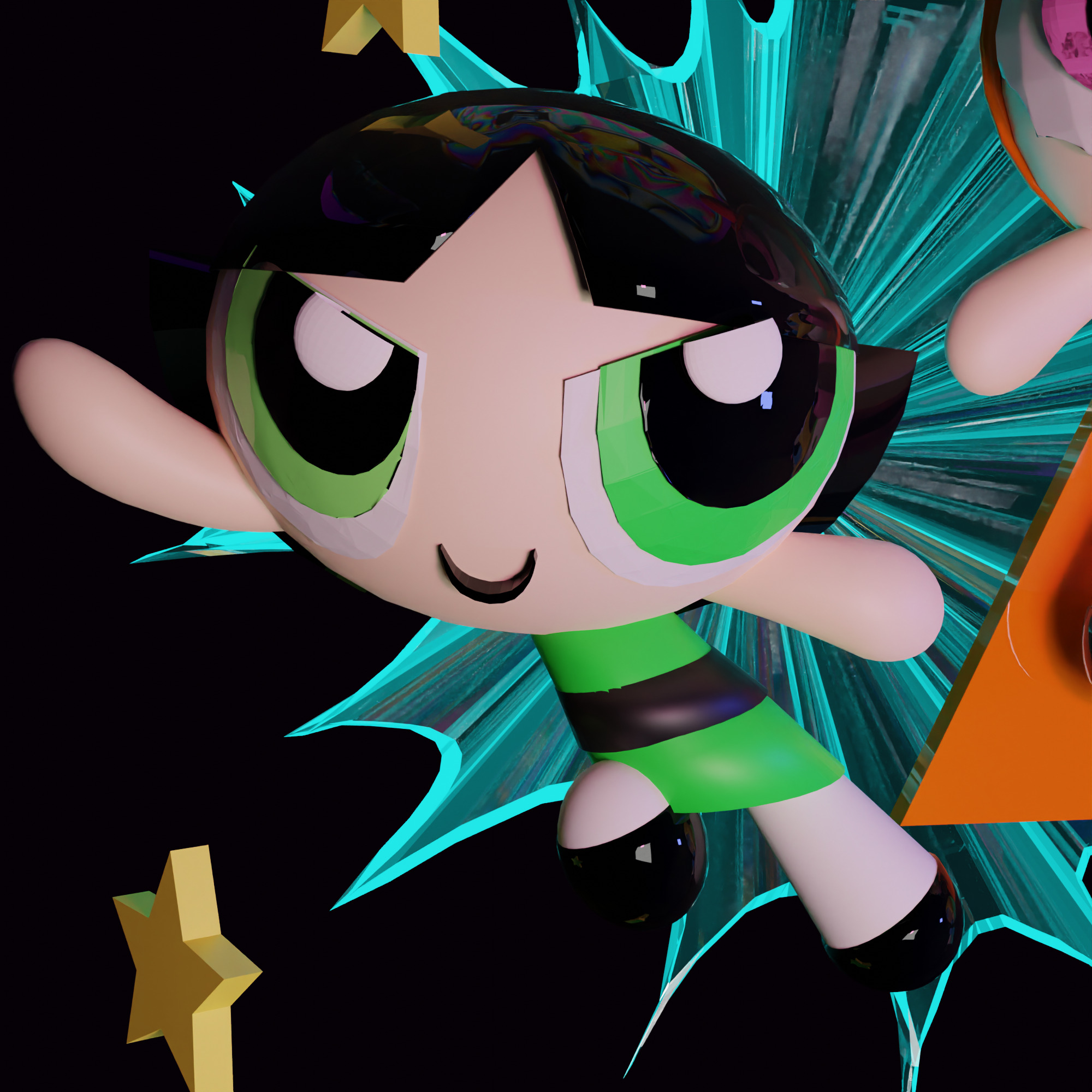 Powerpuff Girls model 3D model_2