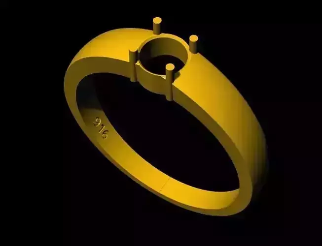 diamond solitaire ring 3dm file