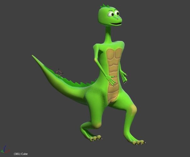 Lovely Dino Low-poly 3D model