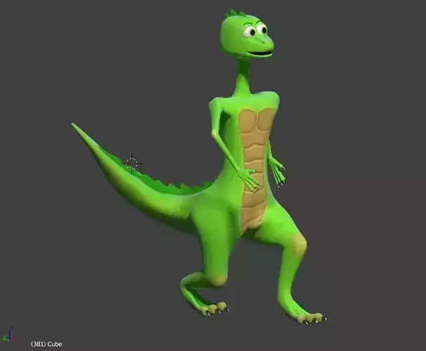 Lovely Dino Low-poly 3D model