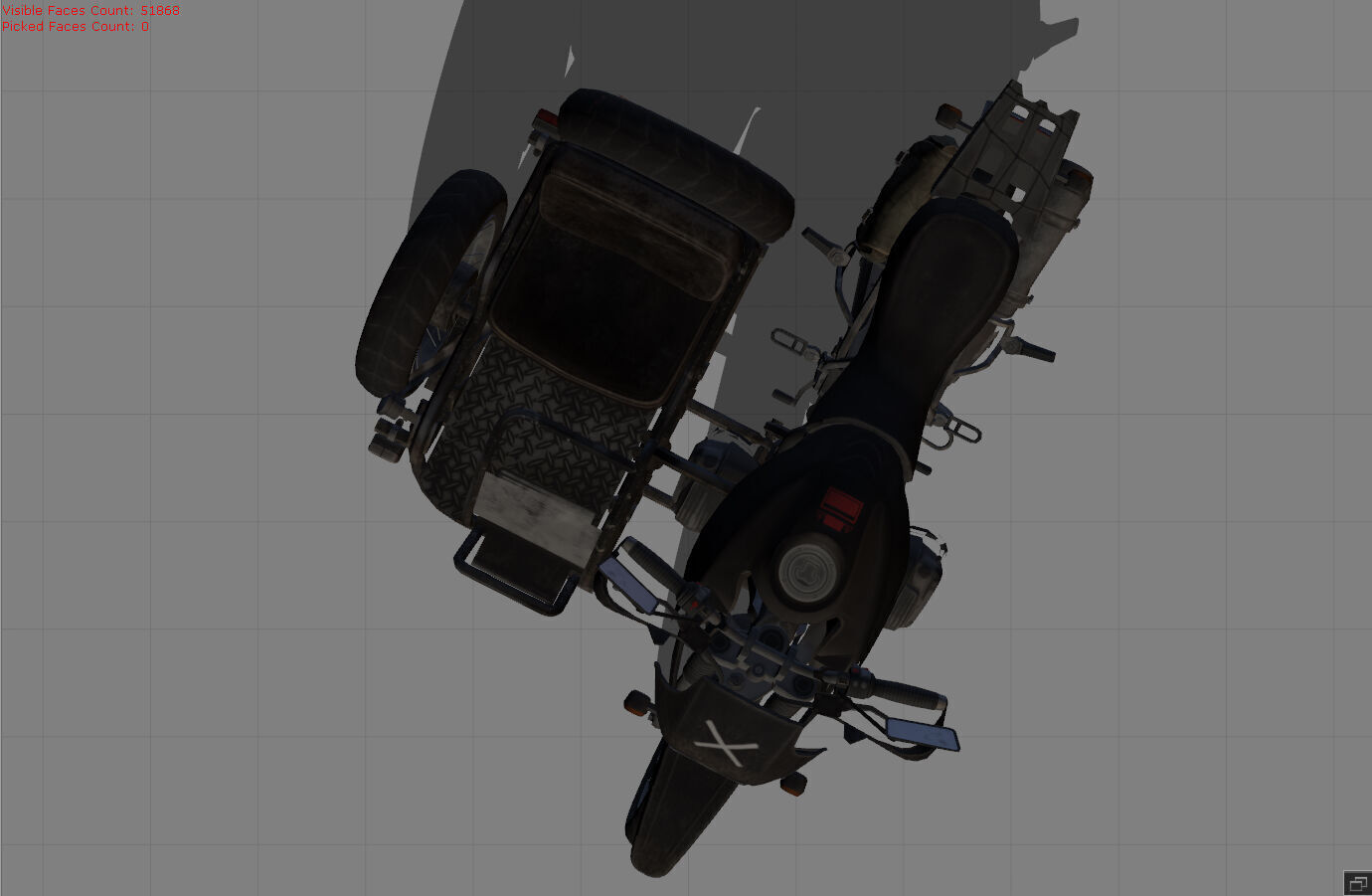 Motorcycles Low-poly 3D model_4