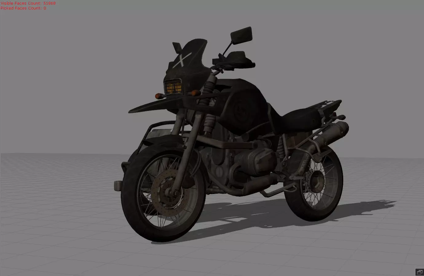Motorcycles Low-poly 3D model_0
