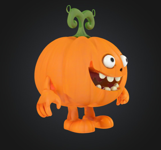 Patch the Pumpkin Monster - Print Ready 3D print model_14
