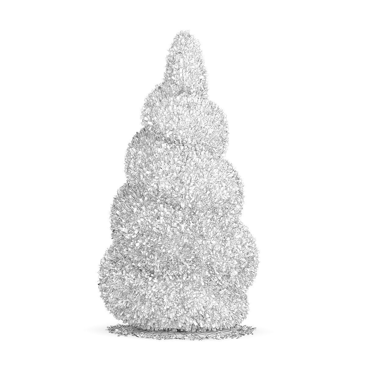 Boxwood Plant Buxus sempervirens 3D model_1