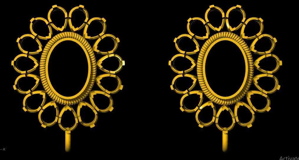 earrings 3dm file 3D print model_0