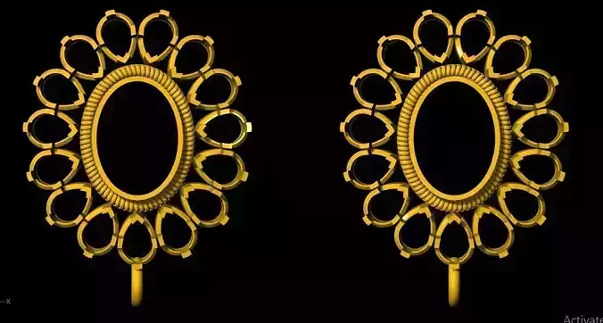 earrings 3dm file 