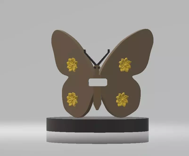 Butterfly ornament 3D print model_0