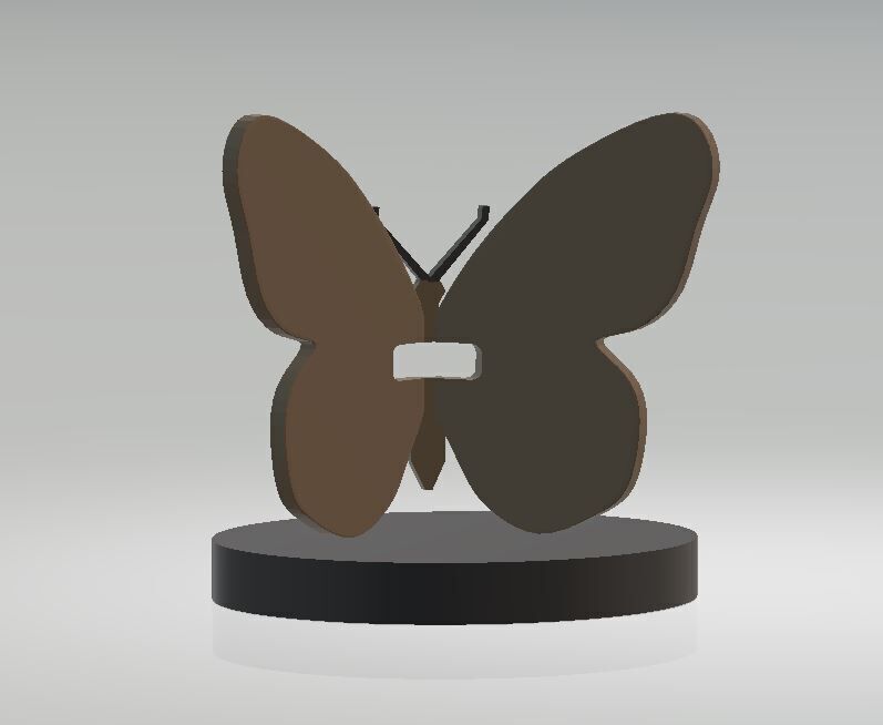 Butterfly ornament 3D print model_2