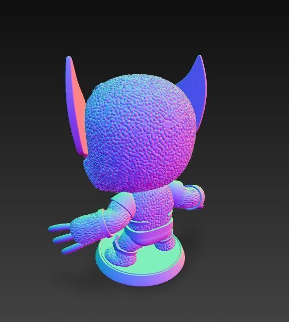 Wolverine Knit Figure The Clawed Hero Reimagined 3D model_9