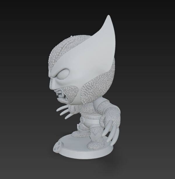 Wolverine Knit Figure The Clawed Hero Reimagined 3D model_2