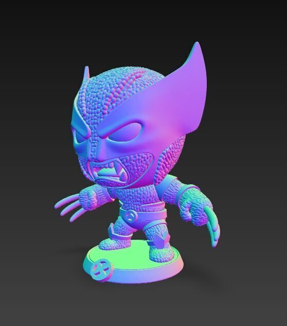 Wolverine Knit Figure The Clawed Hero Reimagined 3D model_14
