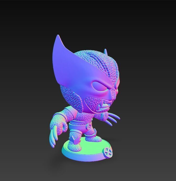 Wolverine Knit Figure The Clawed Hero Reimagined 3D model_10
