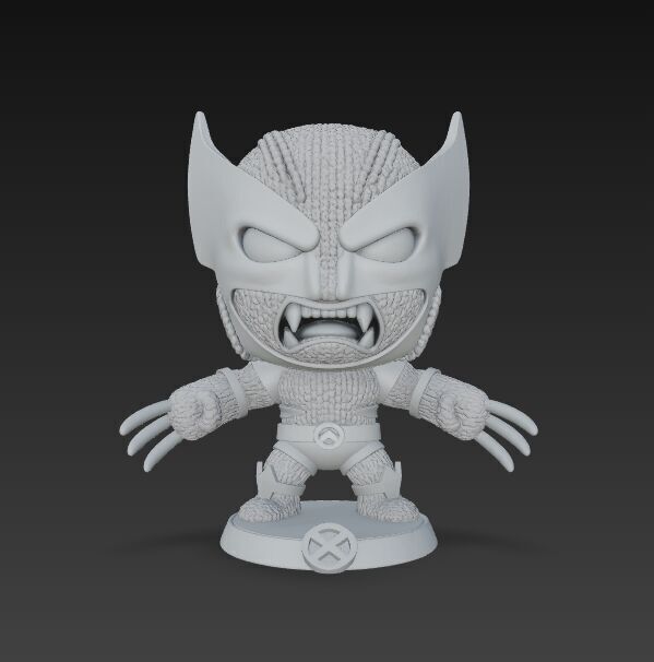 Wolverine Knit Figure The Clawed Hero Reimagined 3D model_3