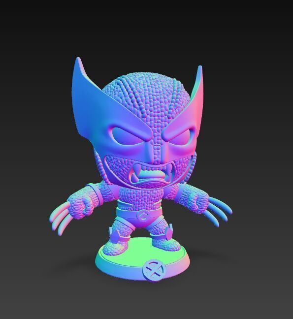 Wolverine Knit Figure The Clawed Hero Reimagined 3D model_15